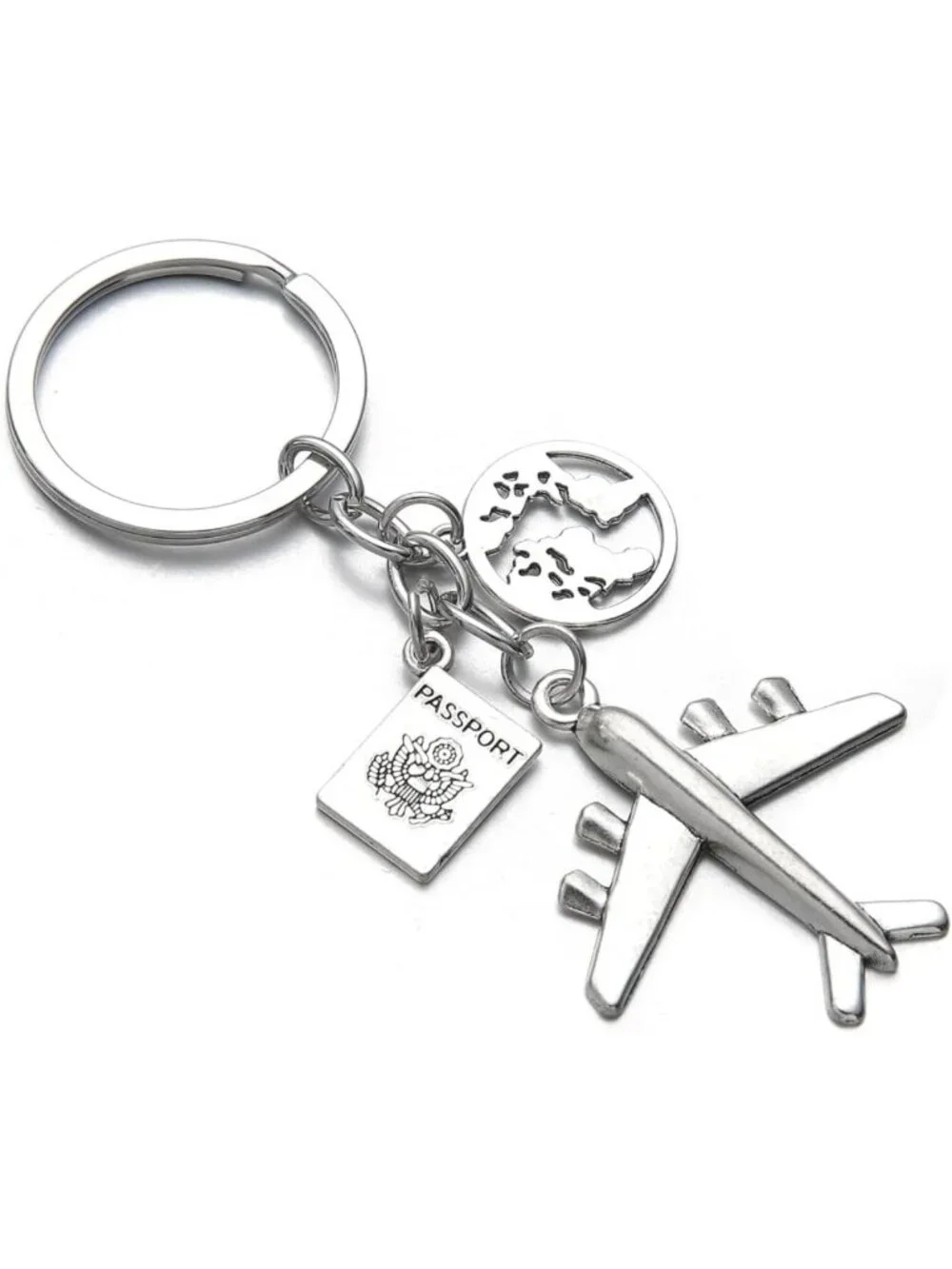 20PCS Airplane Keychains - Pilot & Aviator Travel Keyrings, DIY Friendship Gifts